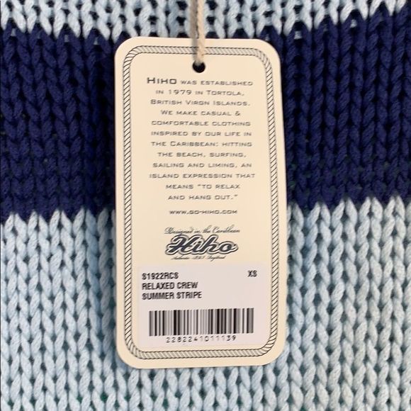 HiHo Relaxed Crew Sweater in Summer Stripe - Picture 2 of 3